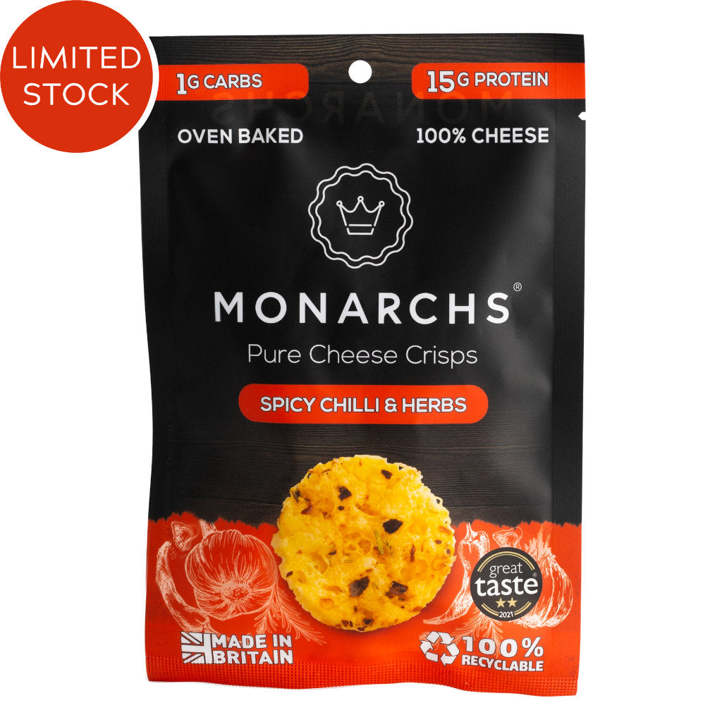 Spicy Chilli & Herbs Cheese Crisps - (8 Pack)